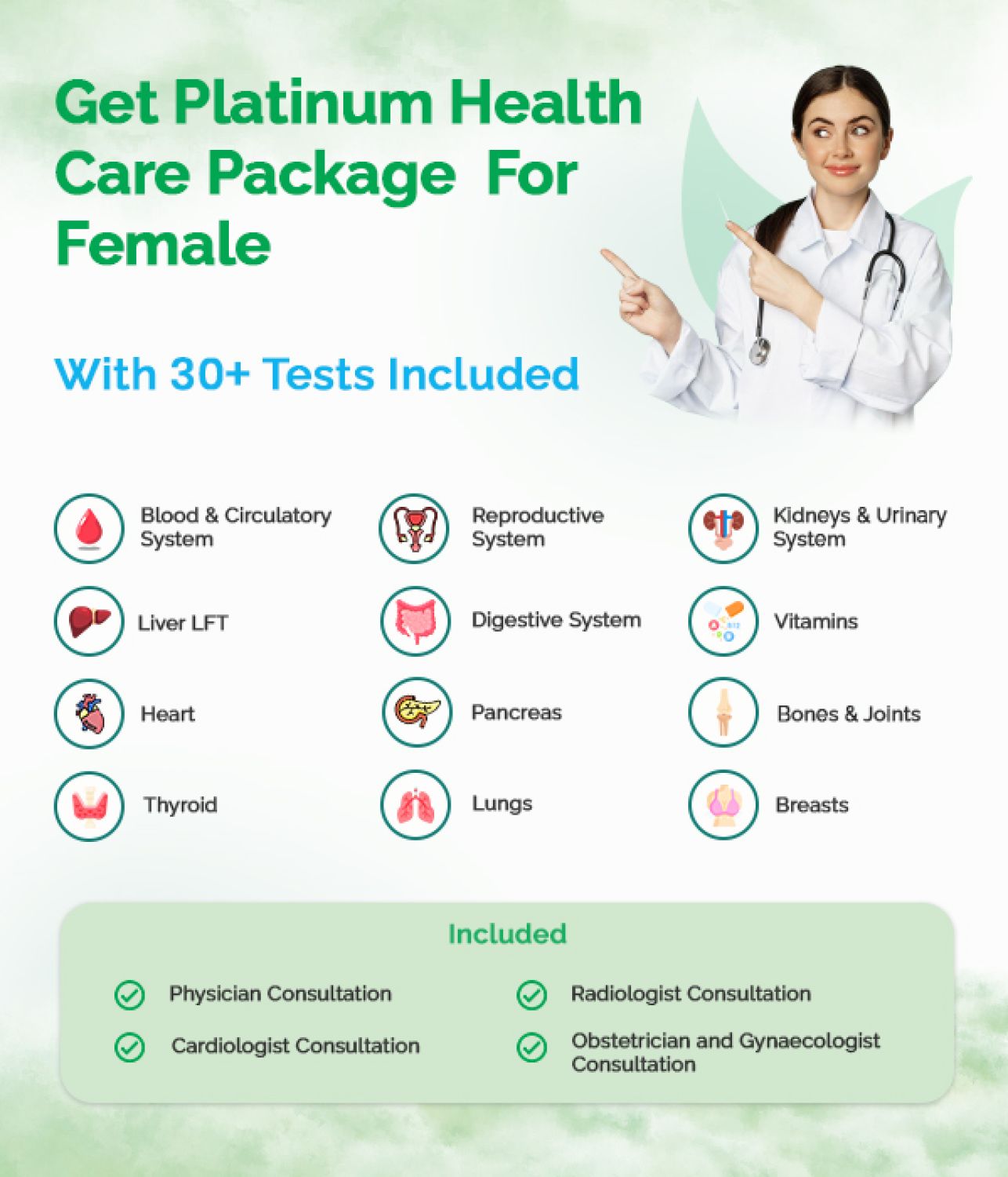 Platinum Health Package For Female